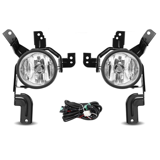 DURAFORCE Clear Fog Light Kit for Honda CRV 2007 2009 Front Bumper Driving Lamps Pair