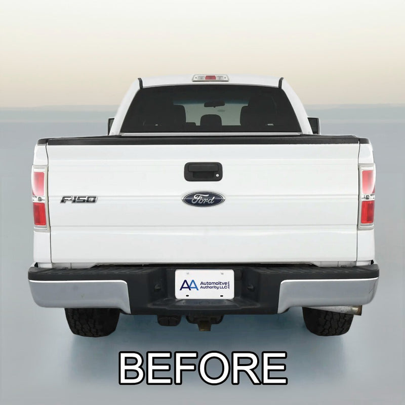 Black Tailgate Trim Molding Inserts for 2009 2014 Ford F150 by Automotive Authority