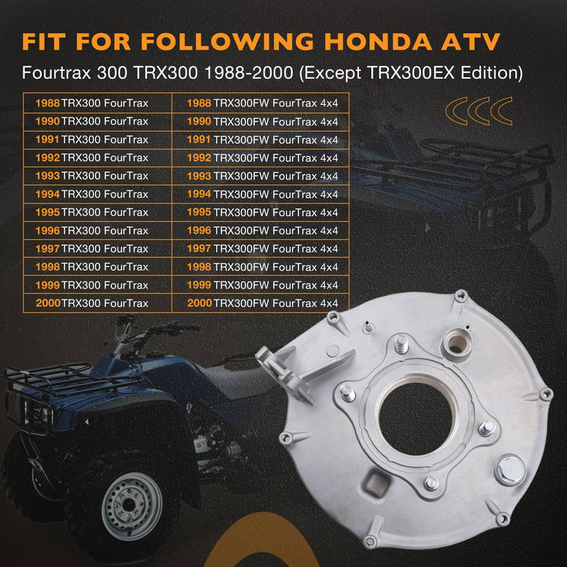 Rear Brake Backing Plate Bearing Seals Kit for Honda Fourtrax TRX300 TRX300FW