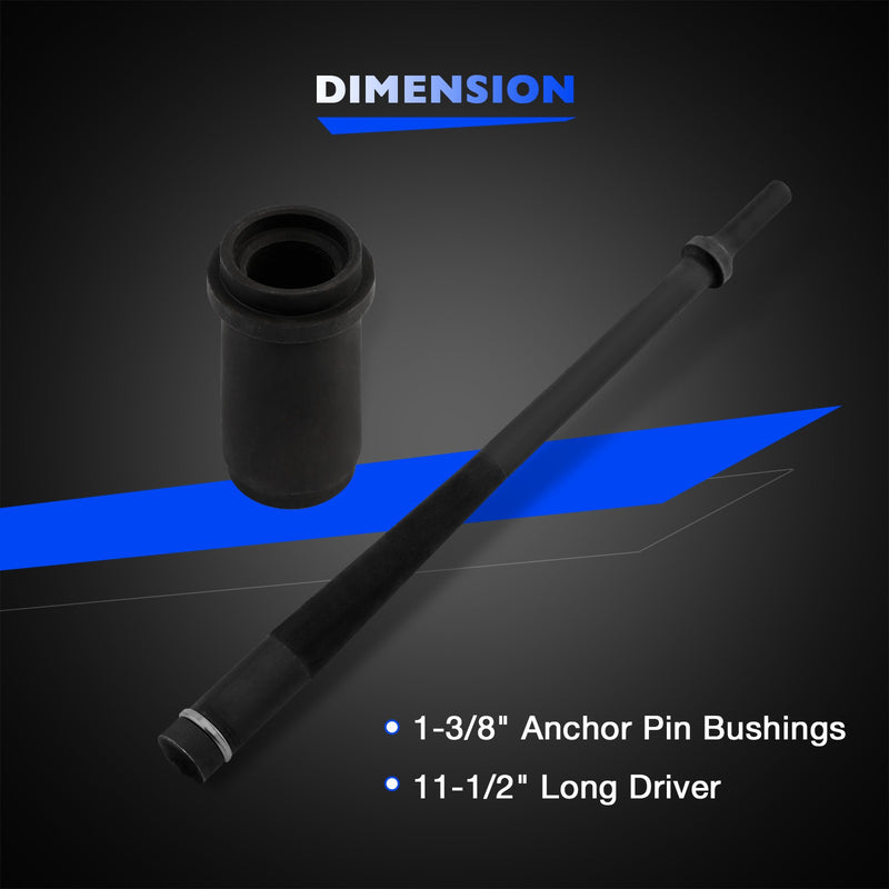 29090 Portable Truck Anchor Pin Bushing Kit Installation Removal Tool 1 3 8 Inch