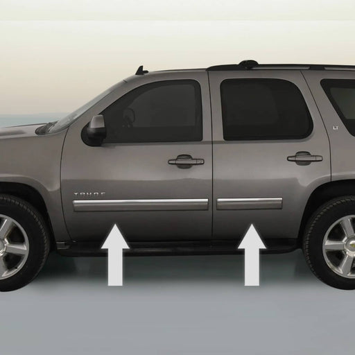 DURAFORCE Chrome Side Door Trim Rocker Panel Molding for Chevy Tahoe Suburban 07-14