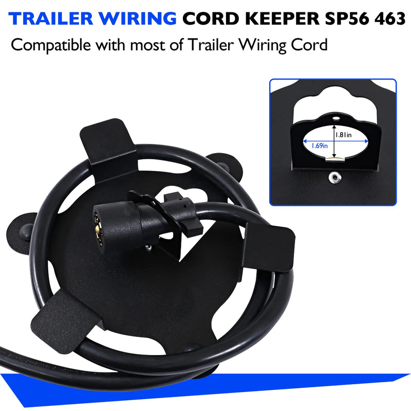 SP56 463 Trailer Wiring Cord Keeper Magnetic Pin Box Holder for Trailers RV