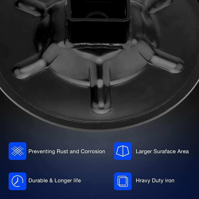 9in Diameter Rear Jack Foot Pad For 2in ID Square Tube LC Hall Effect Ground