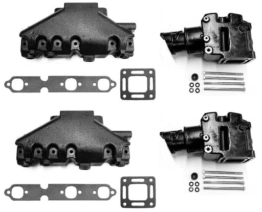 DURAFORCE Exhaust Manifold and Riser Kit for MerCruiser 4.3L V6 99746A17 807988Q03