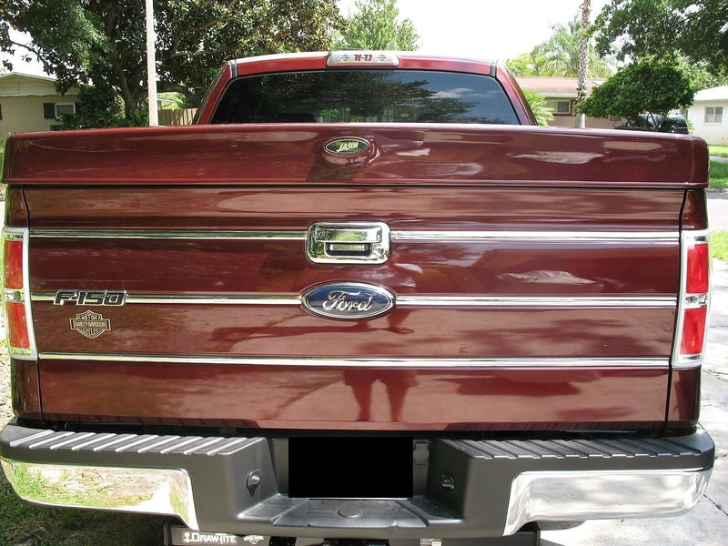 Chrome Tailgate Trim Molding Inserts for Ford F150 2009 2014
