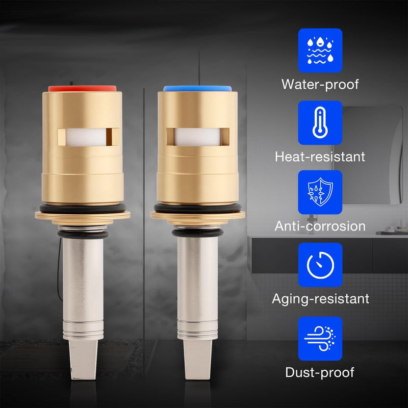 377XKRHJKABNF 1 4 Turn Hot and Cold Ceramic Faucet Cartridge Kit 377XKLHJKABNF
