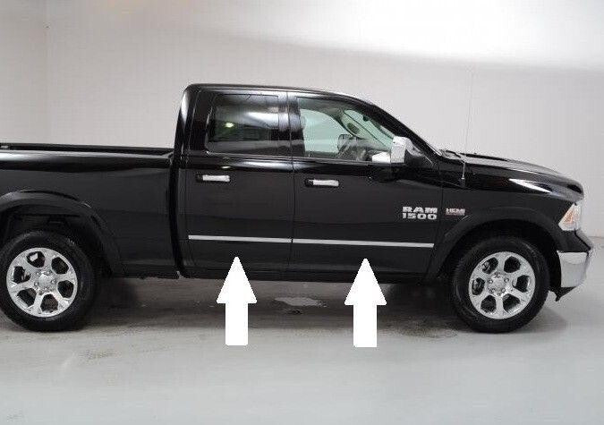 Side Door Rocker Panel Molding Package for Dodge Ram Chrome 09-17