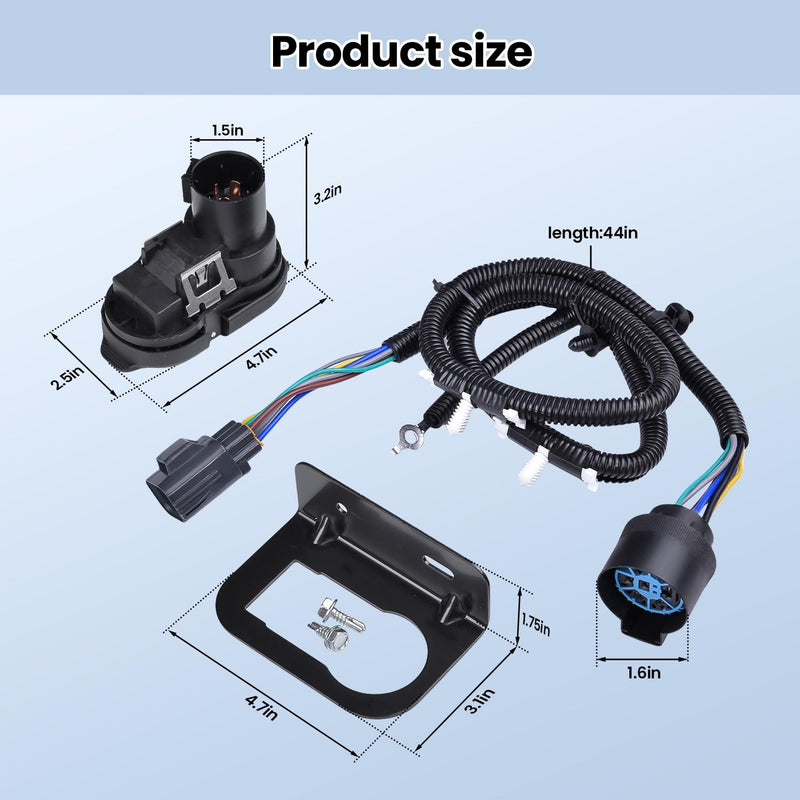 CK4T13B576KE Trailer Tow Wiring Connector Harness Kit for Ford Transit 150 15 19