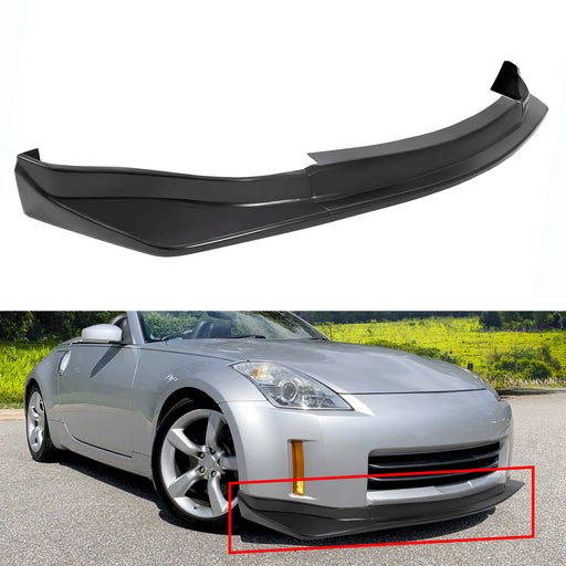 DURAFORCE NS Style Pu Front Bumper Lip Spoiler Chin For 350z Z33 2006 2009 Unpainted
