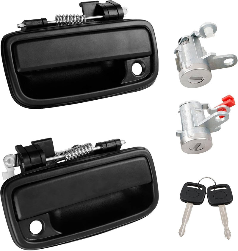 Exterior Door Handle Lock Cylinders Keys Set For Toyota Tacoma 1995-2004 2X