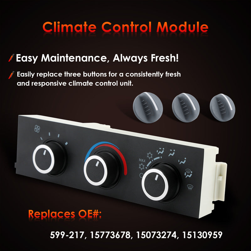 599217 HVAC Climate Control Module Panel for Chevrolet Express GMC Savana 96 20