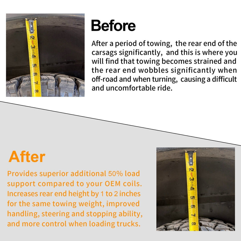 Rear Coil Spring Kit 50% Heavier For Ram 1500 Extra Load Capacity