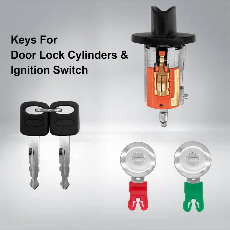 Door Lock Cylinders Ignition Switch Keys For Ford E150 E250 E350 1996 2008