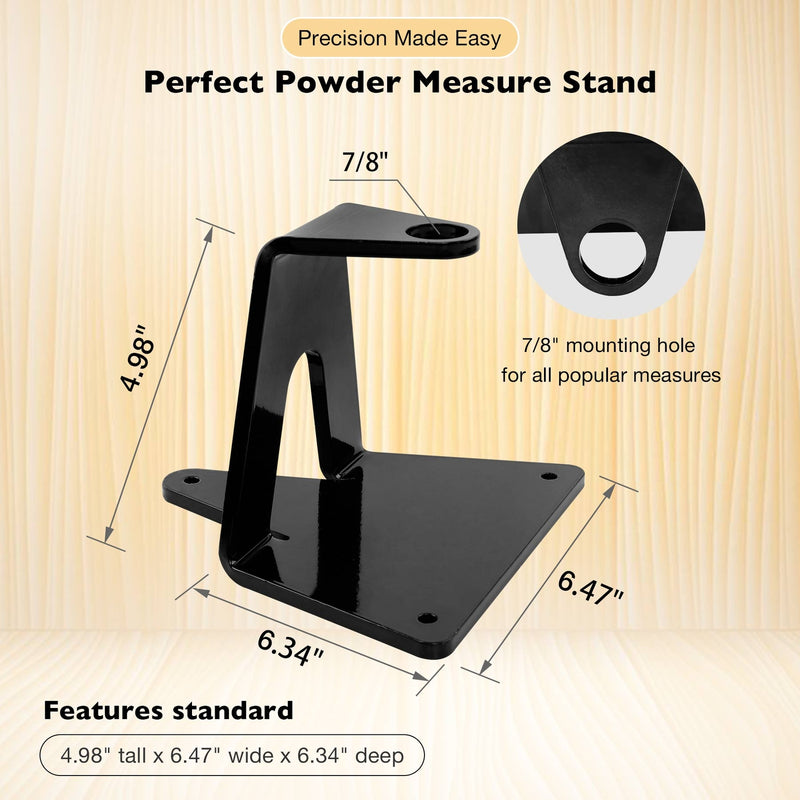 Reloading Powder Measure Stand for Most Powder Measures 7/8in Mount Hole Black