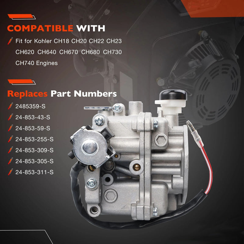 2485334S Carburetor Kit For Kohler CH740 CH730 25HP 24853162S 2485393S