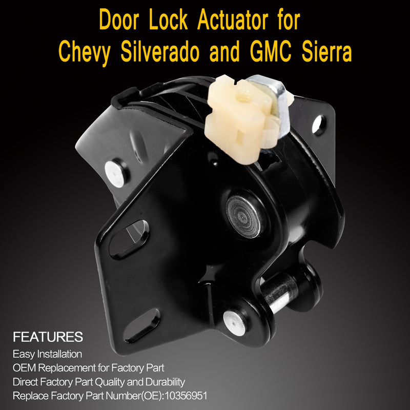 10356951 Rear Door Extended Cab Lower Latch for Chevy Silverado GMC Sierra 1999 2007
