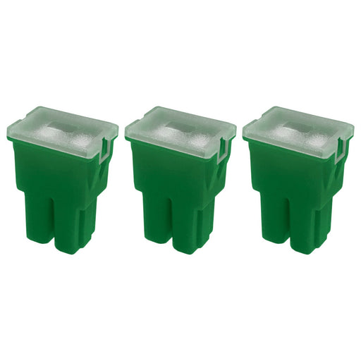 DURAFORCE 40A Straight Female Fuse Cartridge FLF PAL Auto Link for Car Truck RV SUV 3 Pack