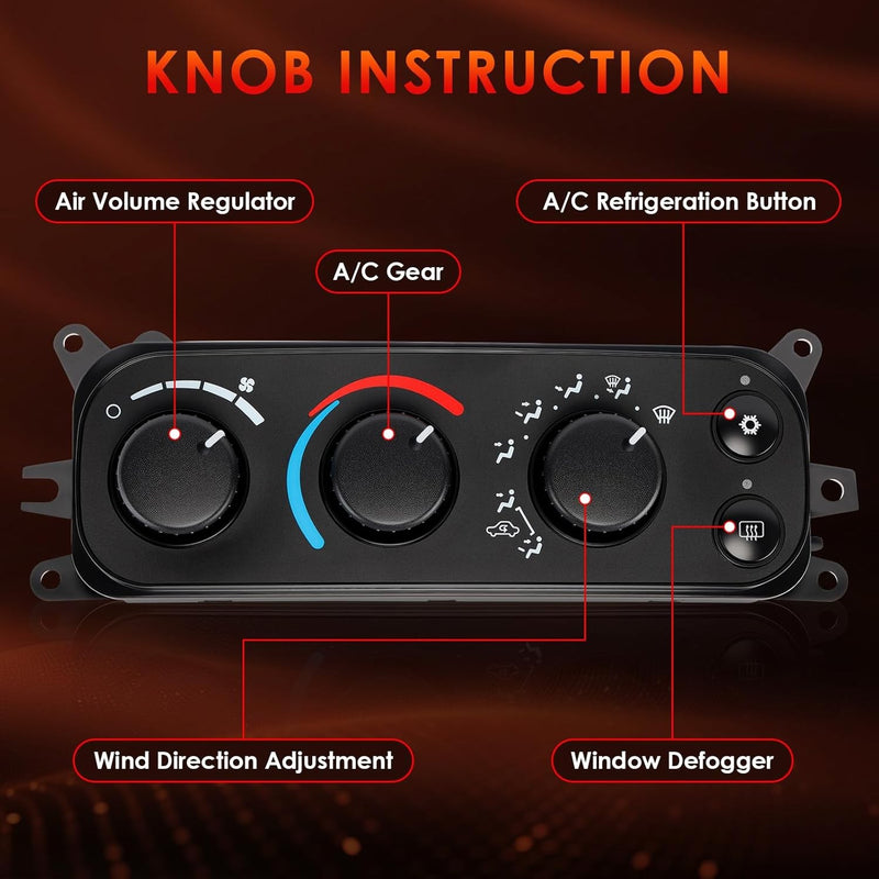 HVAC Control Module A C Heater Climate Panel for Dodge Ram 1500 2500 3500 01 05