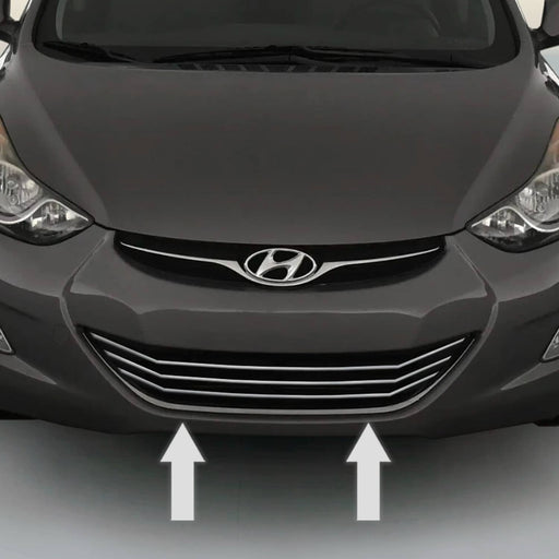 DURAFORCE Chrome Grille Grill Trim for Hyundai Elantra 2011 2016 Model