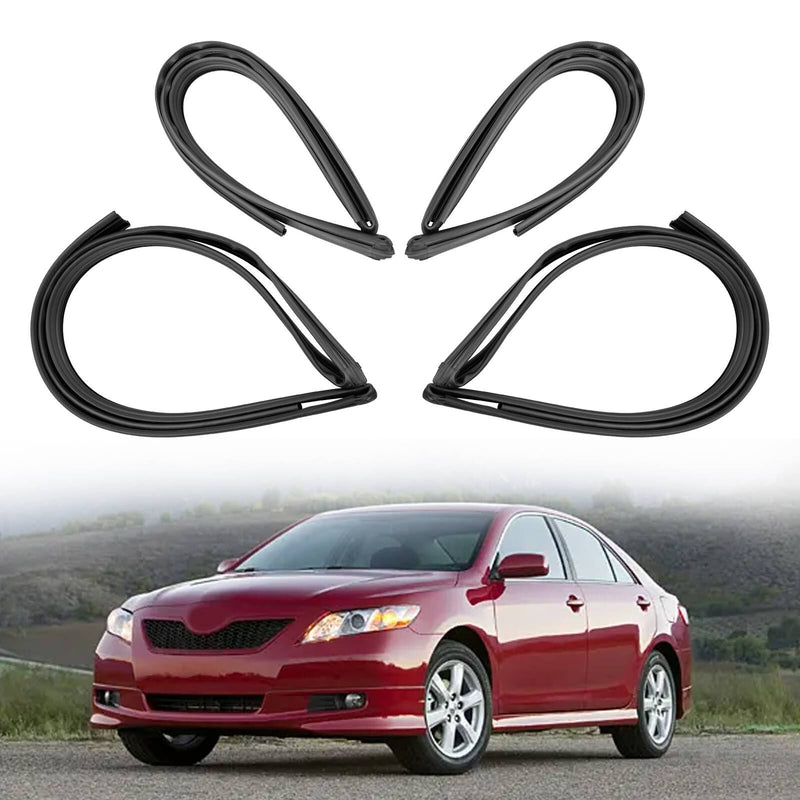 Weatherstrip Door Window Rubber Channel Seal for Toyota Corolla 2002 2006 4x