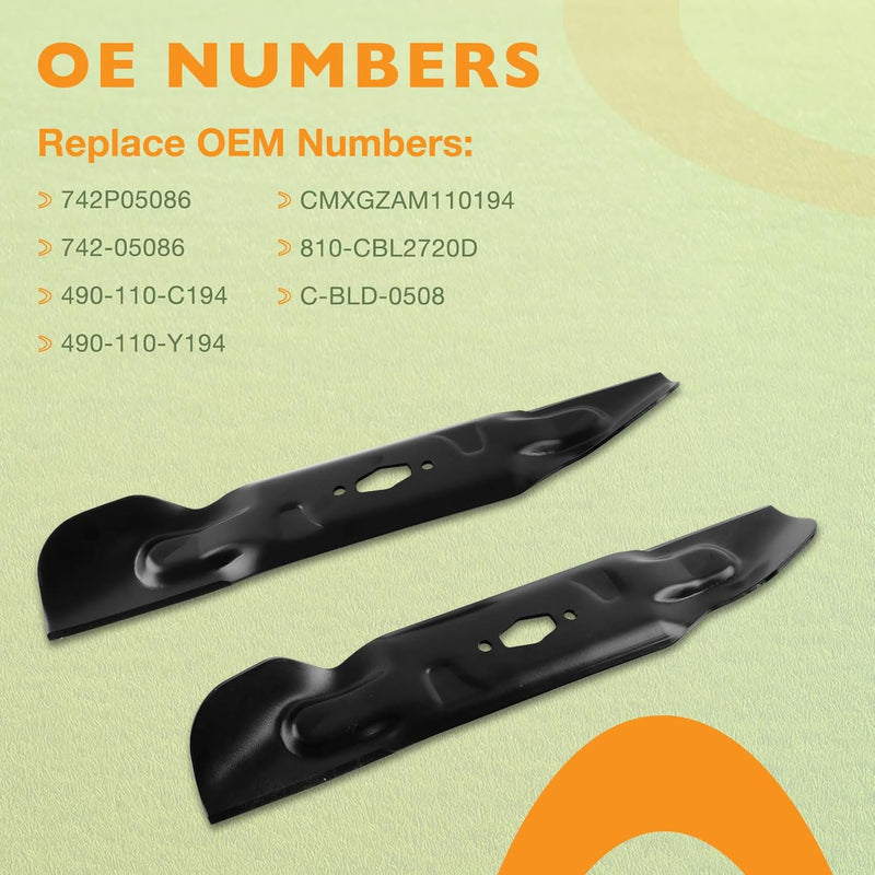 742P05086 74205086 Deck Mulching Blades For Cub Cadet XT1 GT54 MTD 6 Pack