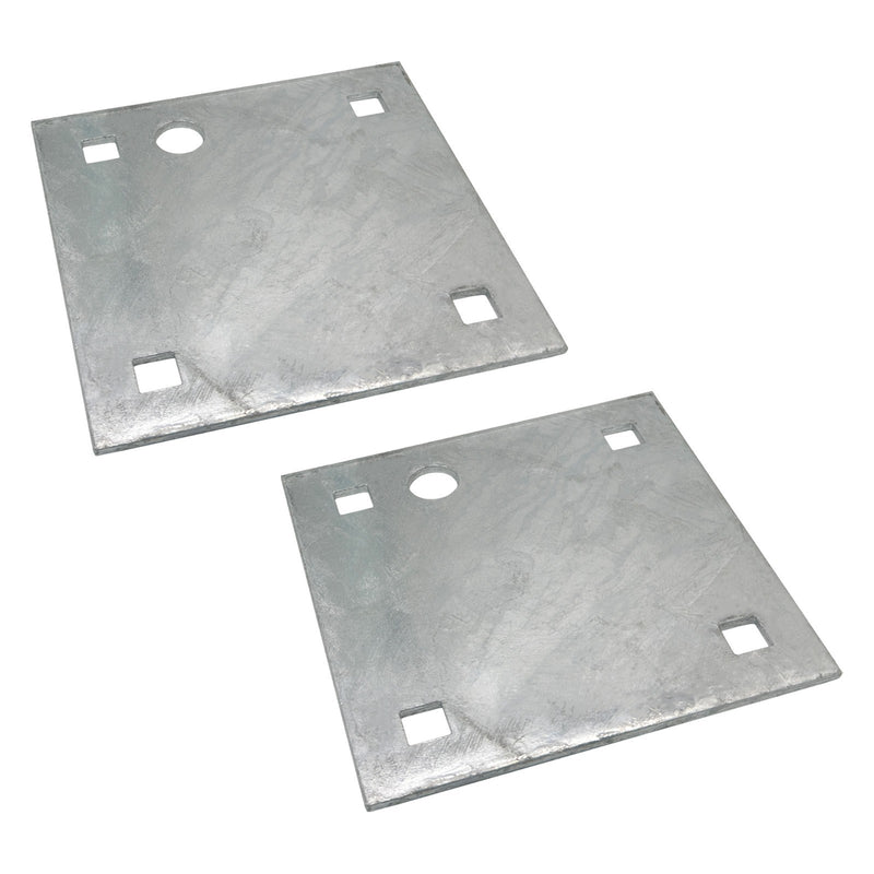 Stationary and Floating Dock Backer Plates 5x5 Heavy Duty Galvanized Steel 2