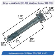 DURAFORCE 5012436AA 926-173 Front Wheel Hub Bolt for Jeep Wrangler Grand Cherokee 6 Pack