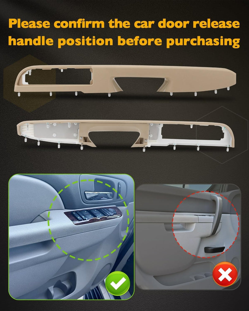 Passenger Driver Armrest Repair Kit for 10 14 Chevy Silverado GMC Sierra 1500