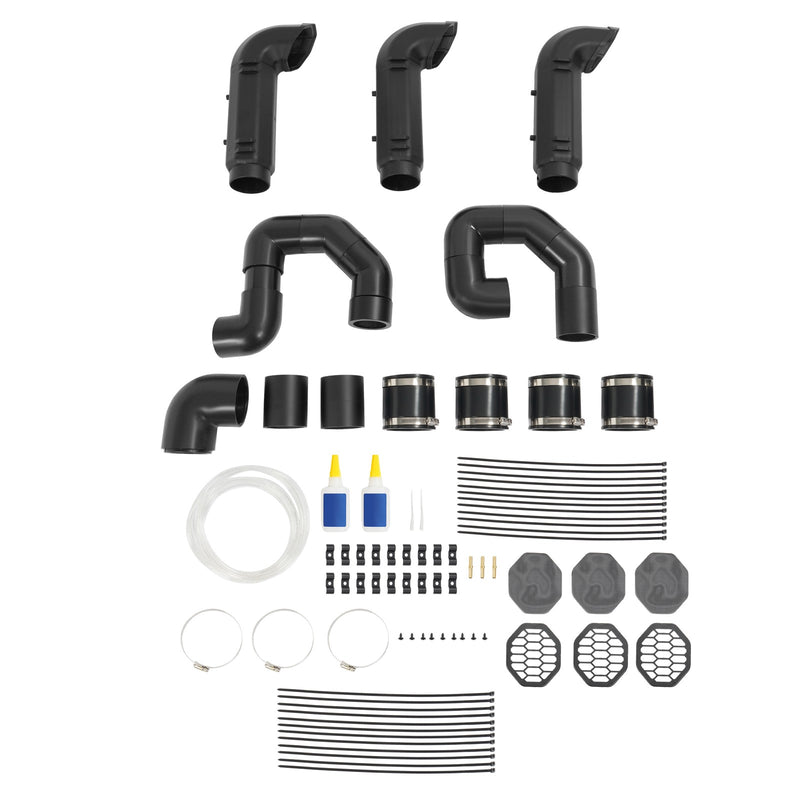 Snorkel Riser Kit for 2016-2021 Polaris RZR Turbo 4 S 4 XP 4 Painted Black