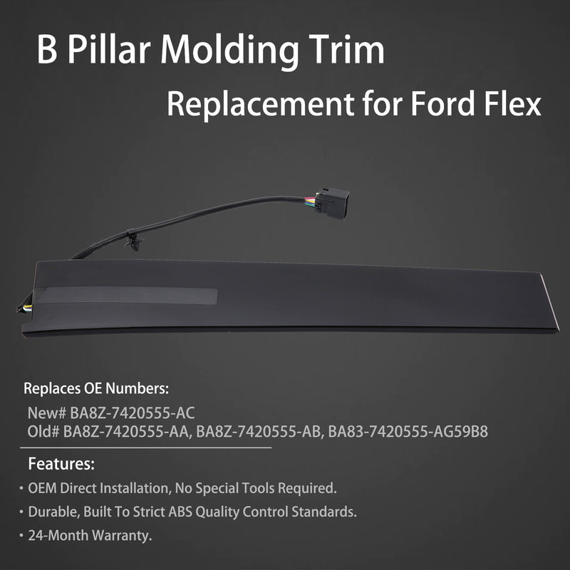 Door Entry Keypad Pillar Molding Trim Left Driver Side for Ford Flex 2010 2019