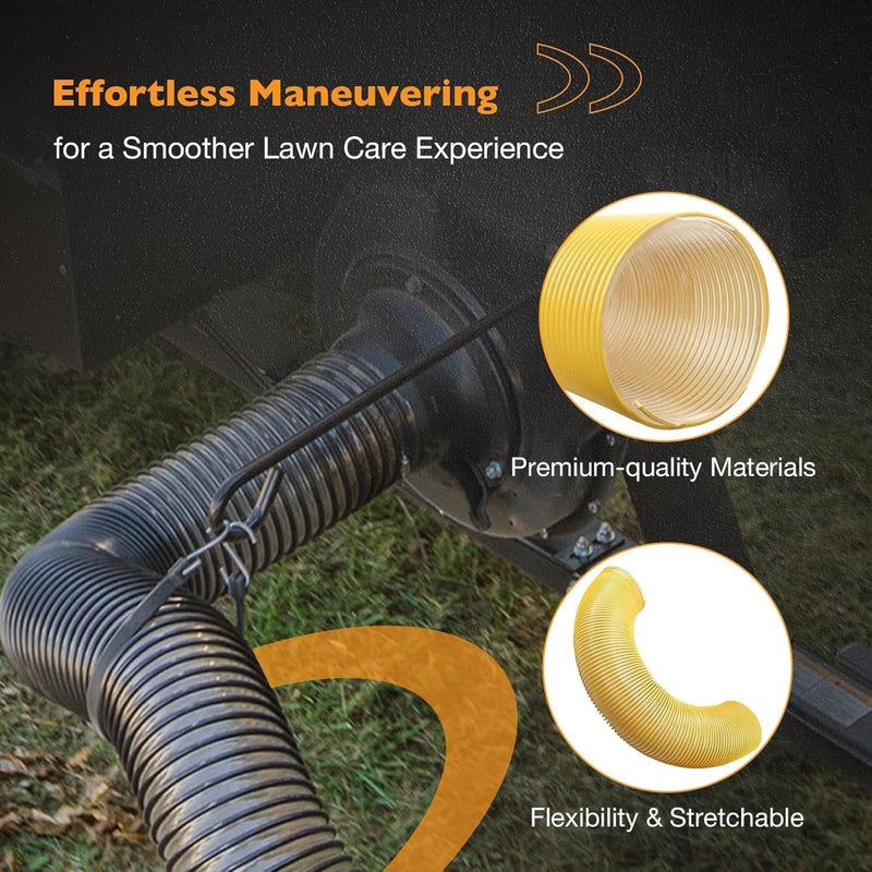 Leaf Vacuum Grass Catcher Flex Hose for DR Agri Fab Trac Vac 7 Inch 5 Foot