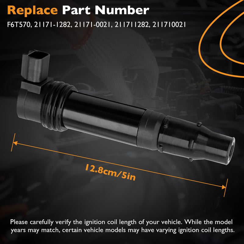 F6T570 Ignition Coils for Kawasaki Ninja ZX6R ZX6RR 2003 2018 4 Pack