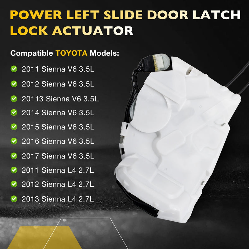 Sliding Door Lock Latch Actuator Rear Left Driver Side For 2011 17 Toyota Sienna
