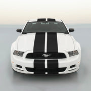 DURAFORCE 10 Inch Black Carbon Fiber Vinyl Rally Stripes Racing Stripe for Ford Mustang Cobra