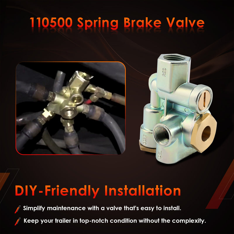 Trailer Spring Parking Brake Control Valve for Sealco 110500 110500X 065438