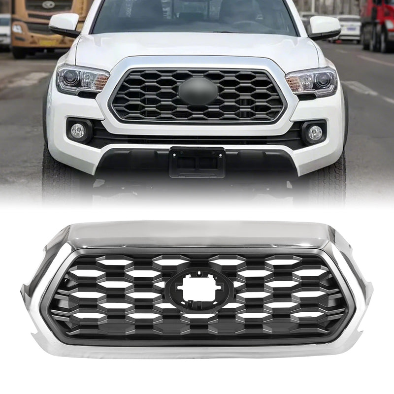 DURAFORCE For Toyota Tacoma 2016-2022 Front Upper Grille Assembly w/Chrome Shell Outer