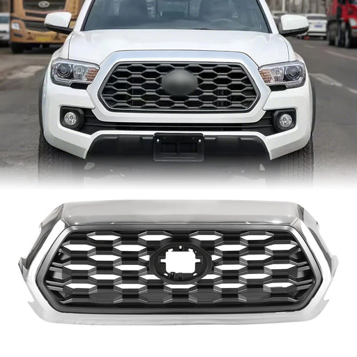 DURAFORCE For Toyota Tacoma 2016-2022 Front Upper Grille Assembly w/Chrome Shell Outer