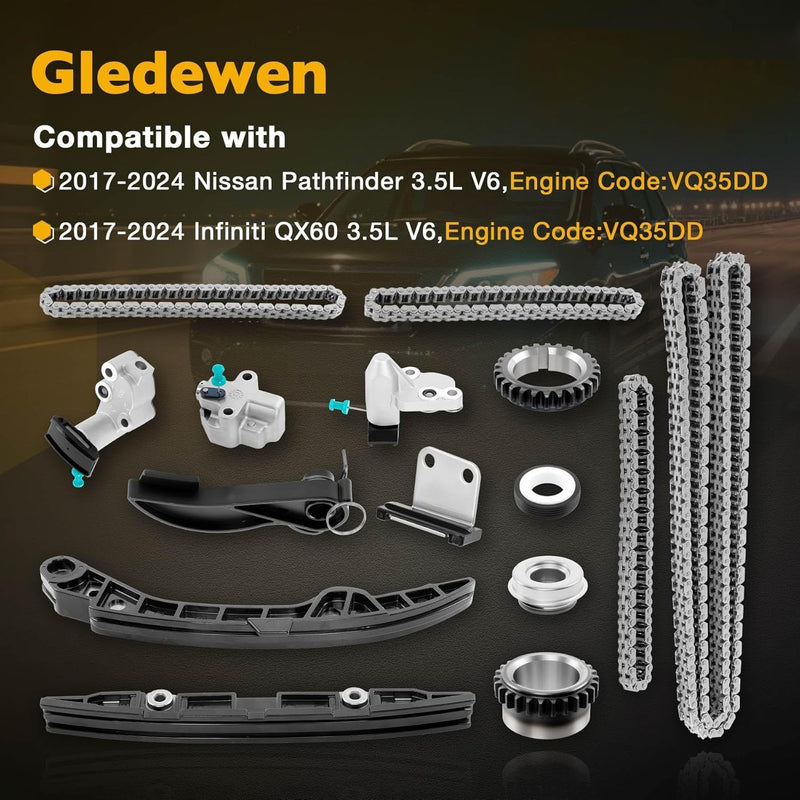 Timing Chain Kit for Nissan Pathfinder Infiniti QX60 2017 2024 3.5L V6 VQ35DD