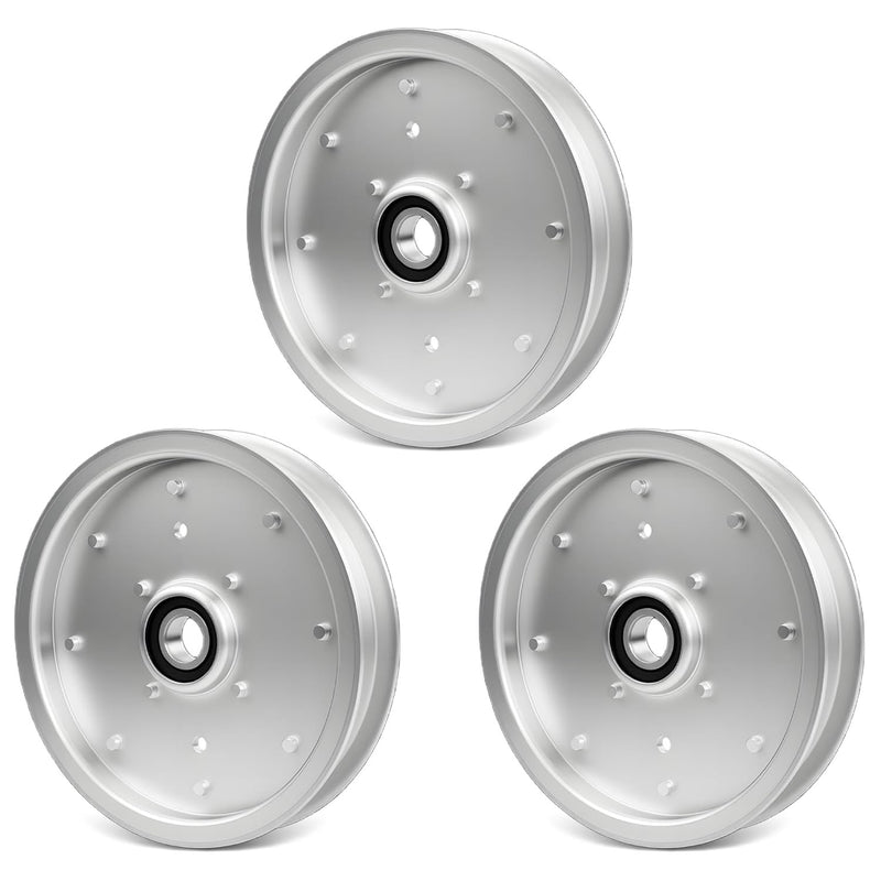 AUC10172 Mower Deck Flat Idler Pulley for John Deere Z540R ZTrak 15959 3 Pack
