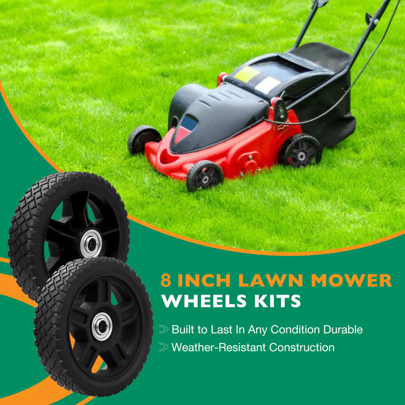 10 Push Lawn Mower Plastic Wheel for Craftsman Generator Garden Tiller 2x