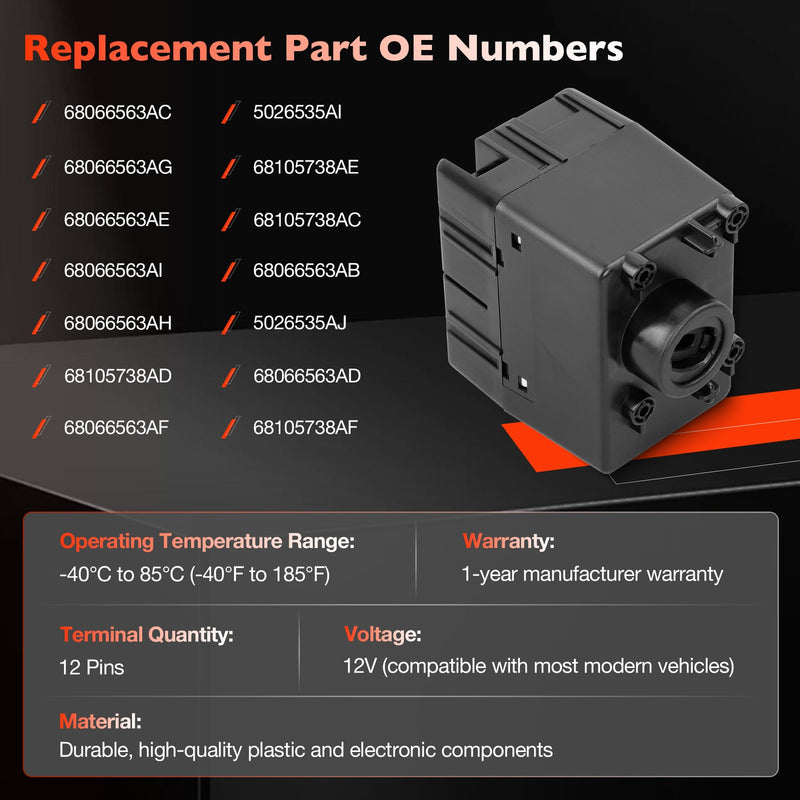 68105738AF Wireless Ignition Module Switch For Chrysler Dodge Jeep Ram 2011 2014