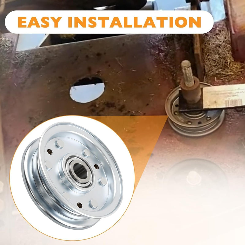 164090 Idler Flat Pulley for RFM Series 4 5 6 Foot Finish Mower Tractor 4 Pc