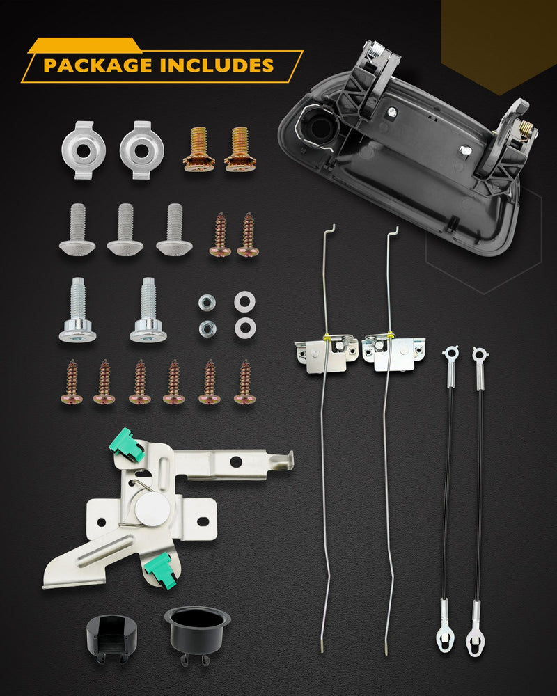 Tailgate Latch Rebuild Kit Bezel For 1997 To 2007 Ford F150 F250 F350 Super Duty
