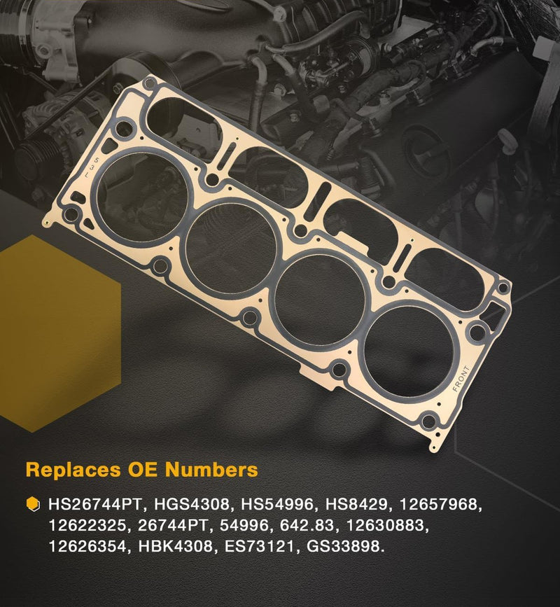 Head Gasket 5.3L Cylinder Head Bolt Kit For Chevy Silverado GMC Sierra Yukon