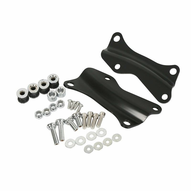 Black Docking Hardware Kit 4 Point for Harley Davidson Touring 2014 2026 2023