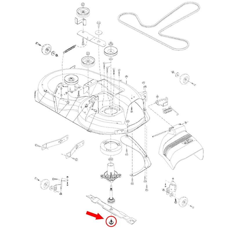 DURAFORCE Blade Bolt and Washer Assembly for Husqvarna Poulan Roper Craftsman 532193003