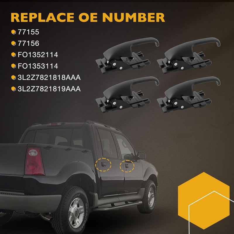 Exterior Interior Door Handles Left Right For Ford Explorer Mercury 98 05 8Pcs