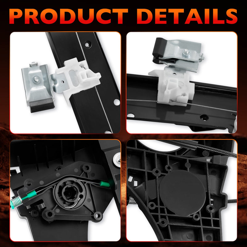 Power Window Regulator Front Passenger Side for Lincoln Ford Expedition 07 16