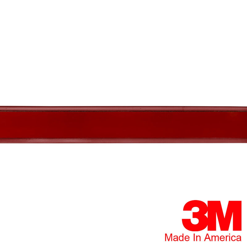 Vintage Style Red and Chrome Side Body Trim Molding 5/8 Formed Pointed Ends