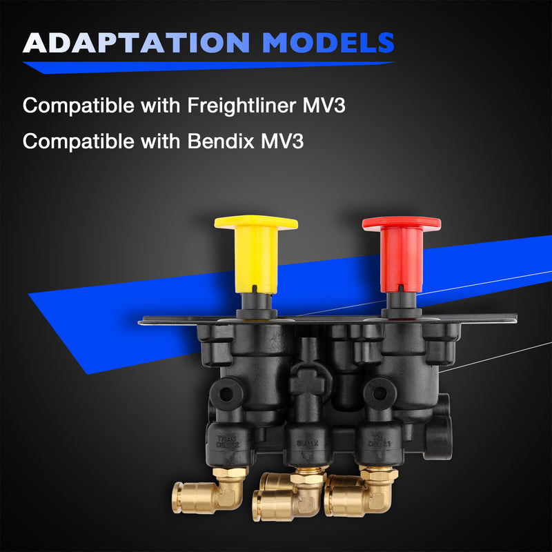 801631 MV3 Dash Air Brake Control Valve For Bendix Freightliner BW5013293 Volvo